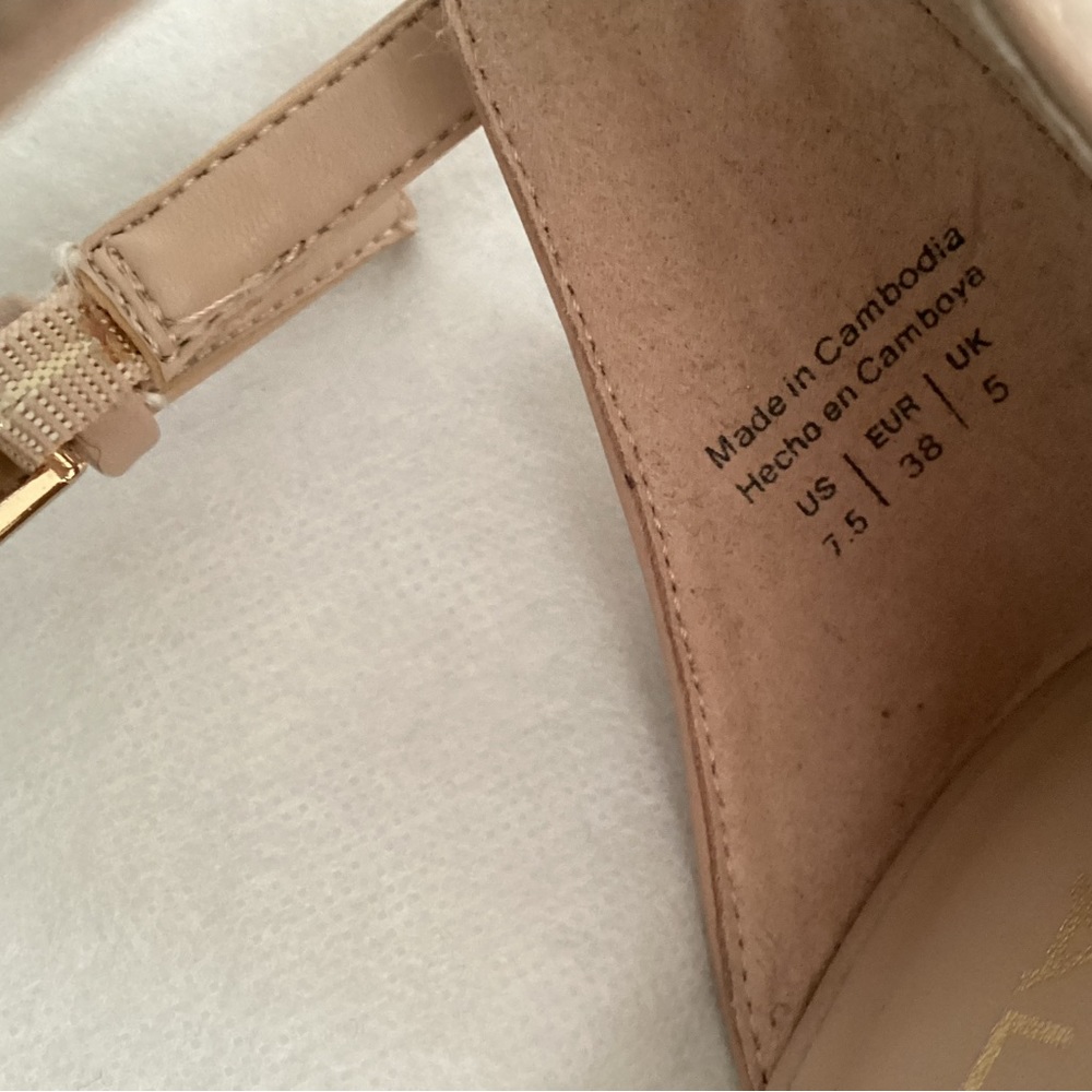 Aldo Ankle Strap Open Toe Heels, Size 7.5 - Picture 7 of 9